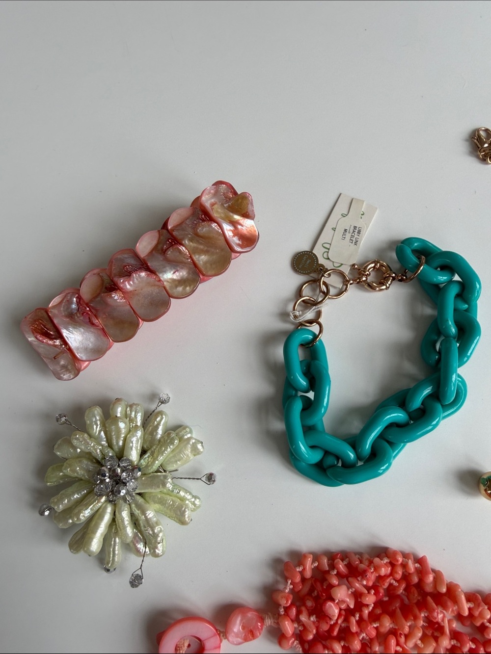 Summer Splendor Jewelry Lot Collection - Turquoise, Coral & Natural Tones - Picture 9 of 12